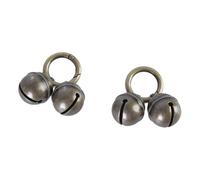 Elnwnnkc 2 uds cobres Collar para Perro Campanas para Mascotas Anillos Colgantes Campanas Colgantes para Mascotas Collar para un fácil Seguimiento decoración Elegante