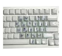 Elnwnnkc 21 Teclas Teclas con Tema de corazón de Teclas Impresas Laterales Tapas de Teclas retroiluminadas para Accesorios de Teclado Comodidad para Escribir