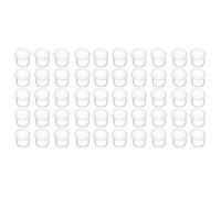 Elnwnnkc 25/50 recipientes de pintura de plastómero transparente de 10 ml con tapas a prueba de fugas para artistas y aficionados, pinturas al óleo acrílicas, acuarelas, lentejuelas, cuentas