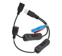 Elnwnnkc 3. Adaptador Divisor USB De Diseño Y con 2 Puertos Controlados para Carga Simultánea Dispositivos Y Administración Energía Cable Divisor USB para Cargar Transferencia Datos