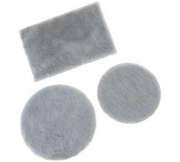 Elnwnnkc 3 Uds. Alfombra De Suelo para Casa Muñecas En Miniatura Alfombra Felpa Accesorio Creativo Juegos Simulación Modelo Artesanal Niños Proyecto Decoración Suelo Casa