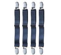 Elnwnnkc 4 unids/Set Ajustables Sujetadores de sábanas Correa elástica Cubierta de colchón Soporte de Esquina Clip Pinzas Tirantes cordón Decoraciones Hoja Correa