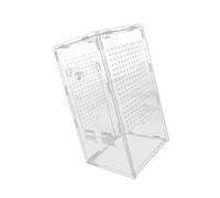 Elnwnnkc A Prueba de Escape Atractivo poliacrilato Herpeton Pen Hábitat Transparente para arañas Lagartos Anacoreta Crustáceos Ventilación Segura Terrarios Componentized Webspinner con bisagras