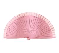 Elnwnnkc Abanico de madera elegante de estilo español, estilo vintage, color liso, plegable, para disfraces, fiestas, decoración