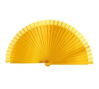 Elnwnnkc Abanico elegante español de madera de moda, abanico de mano plegable vintage de color sólido, decoración de fiestas de disfraces, abanico plegable