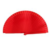 Elnwnnkc Abanico elegante español de madera plegable de moda, abanico de mano vintage de color sólido, plegable para fiestas de disfraces y decoraciones