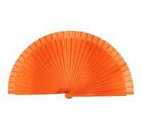 Elnwnnkc Abanico elegante español de madera plegable de moda, abanico de mano vintage de color sólido y liso para fiestas de disfraces y decoraciones