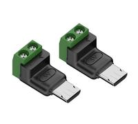 Elnwnnkc Adaptador De Corriente Compacto Terminal 5V3A 2 Pines para Dispositivos Pequeños Cámaras Ventiladores Tabletas Micros USB A