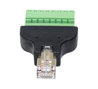 Elnwnnkc Adaptador universal RJ45 macho a terminales de 8 pines, adaptador Ethernet, diseño sin soldadura para juegos en casa y oficina, adaptador Plug Play