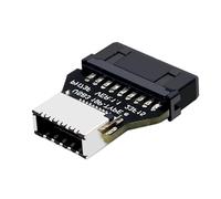 Elnwnnkc Adaptador USB Interno Tipo E En Ángulo Recto De 90 Grados para Panel Frontal 3 0 3 1 Puerto De Placa Base Panel Frontal Adaptador C