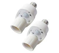 Elnwnnkc Adaptadores Automáticos De Bombillas por Infrarrojos para Pasillos Baño Más Inteligentes Eficiencia Energética Sensibilidad Detección Movimiento Adaptadores Automáticos Luces para Escaleras