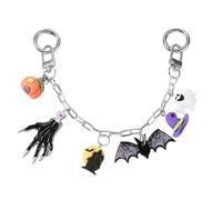 Elnwnnkc Aesthetic Keychains Bag Pendant Charm Pumpkin Ghosty Skull Keychains Charms for Women Purse Backpack Decorations Pendant Charm