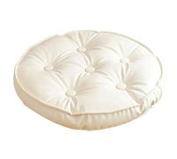 Elnwnnkc Almohada Redonda de PU con Botones para relajación del Suelo, decoración del hogar, Almohada para meditaciones