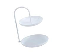 Elnwnnkc Bandeja decorativa de metal adicional de uso múltiple, herramienta flexible de gestión de espacio para sala de estar, dormitorio, utensilios de cocina, bandeja de hierro multifuncional