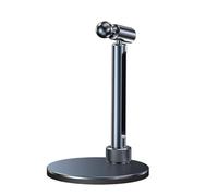 Elnwnnkc Base de aluminio de 17 mm con cabeza esférica para soporte de teléfono, ángulos, abrazadera ajustable, base de soporte de 360 grados, cabeza de bola giratoria de 360 grados, base de montaje