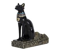 Elnwnnkc Bastet Anu statua Portabotellas De Vino Soporte Antiguo Dios Egipcio Estante De Exhibición De Resina para Entretener A Los Invitados Decoraciones Estante De Vino De Resina