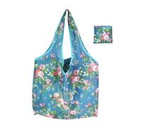 Elnwnnkc Bolsa de la compra plegable y bolsa elegante y práctica con gran capacidad, ligera para comestibles, plegable, almacenamiento de alimentos, bolsa de comestibles, Flor de rosa.