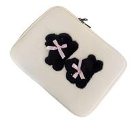 Elnwnnkc Bowknot Rabbits Funda para ordenador portátil, bolsa de almacenamiento para ordenador portátil, organizadores de para tabletas, elegante soporte para portátiles, bolsa de almacenamiento