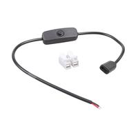 Elnwnnkc Cable de alimentación USB C a cable desnudo de 2 pines con conectores de encendido y apagado para dispositivos de baja potencia, fácil instalación, USB C hembra a cable desnudo