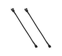 Elnwnnkc Cable De Extensión Control Térmico 26cm 4 Pines 1 A 1/2/3/4 PWMs Para Ventilador Con Cubierta Construcción PVC Fácil Instalación Cable Extensión Ventilador PVC