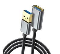 Elnwnnkc Cable De Extensión Macho A USB3.0 Resistencia Carcasa Aluminio Transmisión Rápida 5 Gbps Para Configuraciones Computadoras Portátiles Escritorio Cable Extensión USB
