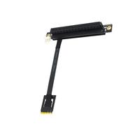 Elnwnnkc Cable de extensión PCIe 16X, conexión de alimentación de 4 pines de 270° para extensor de comprobador PCIe, expansión a