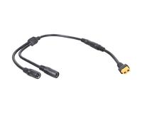 Elnwnnkc Cable divisor DC8020 de doble salida compatible con puerto de 14 AWG, núcleos de cobre para modelos remotos, adaptador de carga de batería