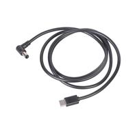 Elnwnnkc Cable USB C en ángulo de 90 grados, conectores CC de 5,5 x 2,5 mm, cable de alimentación 3 A para proyectores, impresoras, luces LED