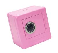 Elnwnnkc Caja con Cierre De Metal con 2 Orificios para Monedas Institución Monetaria Niños Juguete Educativo Financiero Regalo Almacenamiento De Efectivo Fichas