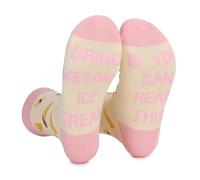 Elnwnnkc Calcetines Divertidos Novedosos Para Hombres Y Mujeres Informales De Algodón Con Letras Palabras Tobilleros A Regalos Divertidos Novedosos