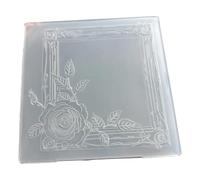Elnwnnkc Carpeta de papel para repujado, plantilla de textura floral elevada para hacer tarjetas, álbumes de recortes y páginas de diario, carpetas de estampado de flores para hacer tarjetas