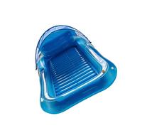 Elnwnnkc Colchoneta flotante de PVC con diseño de aspersión de agua de refrigeración para playa y piscina, bronceado, tumbona flotante