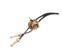 Elnwnnkc Colgante grabado estilo bolotie casual con cadena de camisa transpirable de poliuretano para decoración de cuello a prueba de óxido, One Size, como se describe, como se describe