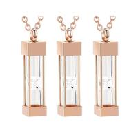 Elnwnnkc Colgantes conmemorativos de Mascotas, Collar conmemorativo Minimalista de Durabilidad para preservación de la Memoria, Recuerdos de Acero Inoxidable, 3 uds