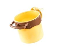 Elnwnnkc Comedero para pájaros Simple con Soporte para Percha para, Canarios, periquitos y cacatúas, Cuenco para Comida y Agua fácil de Limpiar, Accesorios para alimentación de pájaros y Mascotas