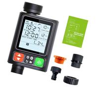 Elnwnnkc Controlador de riego de jardín Digital con Pantalla de 3, 3 Pulgadas y Temporizador de riego por Goteo con tecnología de Uso eficiente del Agua