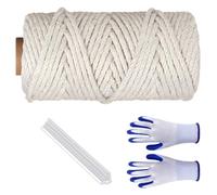 Elnwnnkc Cordón de Fibra Natural de 164 pies para rascador para Gatos, restauración, Muebles Hechos a Mano para Mascotas y artículos de Juego, Cuerda rascadora para Gatos Segura
