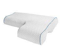 Elnwnnkc Couples Pillow with Arm Rest Memory Foam Anti Hand Pressure Neck Arched Sleeping Cuddle Cervical Cushion Side Sleeper Pillow for Neck and Shoulder Pain King Size