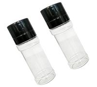 Elnwnnkc De 2 botellas de condimentos PET de 100 ml, cada una cuenta con sello a prueba y fácil agarre, botella de condimento de mano impermeable