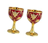 Elnwnnkc De 2 Copas De Metal En Miniatura De 30 Ml Copas De Vino En Relieve Vasos De Chupito Para Fiestas De Degustación De Whisky Y Licores Decoraciones Vasos De Chupito De Metal Medievales