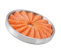 Elnwnnkc de de Acero Inoxidable Premium para Eventos Sociales Presentación de Aperitivos y Sushi Óxido Fácil de Mantener Ideal para Uso en Interiores y Exteriores Bandeja de Inoxidable