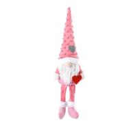 Elnwnnkc Decoración de Felpa de gnomos del día de Valentín con Forma de corazón, Adorno de muñeca sin para hogar, Fiesta de Año Nuevo, Bandeja escalonada, decoración, Adorno de muñeca sin