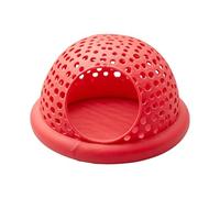 Elnwnnkc Decoraciones para acuarios Escondites Anillos de alimentación Cueva Bettas Paisajismo en Cuevas Aspecto Artificial Escondite Multicolor para Decoraciones de terrarios Bettas