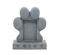 Elnwnnkc Estatua Conmemorativa de Perro y Gato, Escultura de Resina de lápida para Mascotas, para decoración de jardín e Interior, para consolar a los dueños de Mascotas en Duelo, lápida Realista
