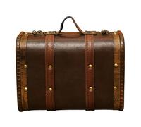 Elnwnnkc Estilos Estuche de transporte de madera Cofre con de sintético Uso en viajes en hogar Accesorios vintage Contenedor de almacenamiento Baúl de madera de estilos chinos vintage
