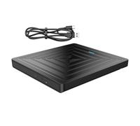 Elnwnnkc External DVDs Drive USB3.0 Burners For PC Portable Opticals Disc Player Recorders External DVDs Drive For Data Backups