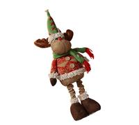 Elnwnnkc Figuras de exhibición navideñas elásticas, Papá Noel, muñeco de Nieve, Reno, mantos navideños retráctiles, decoración, Regalo, Decoraciones expandibles de Papá Noel, muñeco de Nieve y Renos