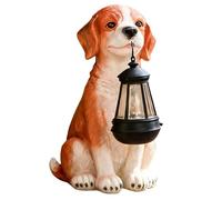 Elnwnnkc Fuente de luz automática diseñada un Cachorro juguetón Ideal para acentuar Presente y Paisaje Luz Solar automática para Caminos