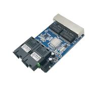 Elnwnnkc Gigabit Fiber Switcher 4 RJ45 UTP Gigabit Fiber Optically Media Converter 4 RJ45 Ethernet Board Replacement Networking Switcher Transceiver
