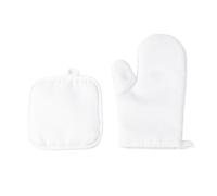 Elnwnnkc Guantes Y Almohadilla De Cocina Resistentes A Altas Temperaturas Soporte Para Apto Microondas Accesorios Asar A La Parrilla Poliéster Juego Soporte Cocina